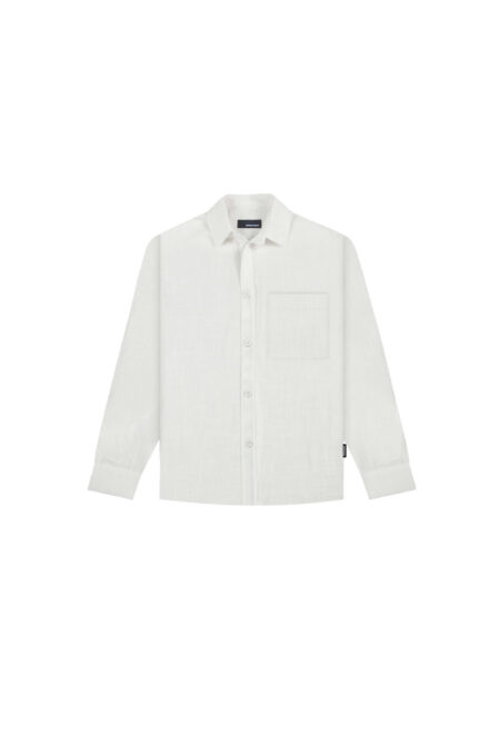 Camisa Oversized Lino Blanca