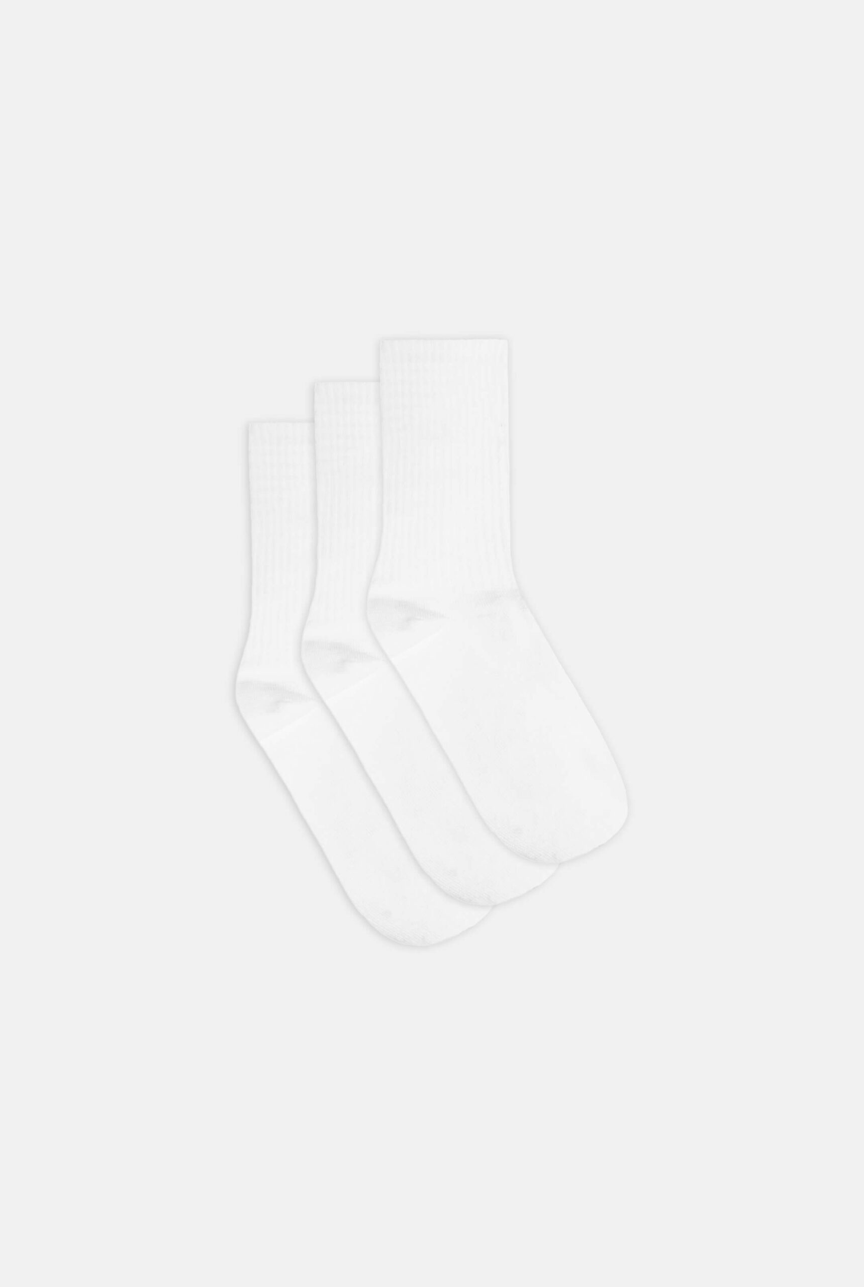 Pack x3 Medias Lisa Blanca
