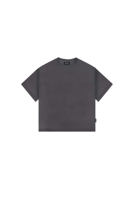 Remera Boxy Gris Oscuro
