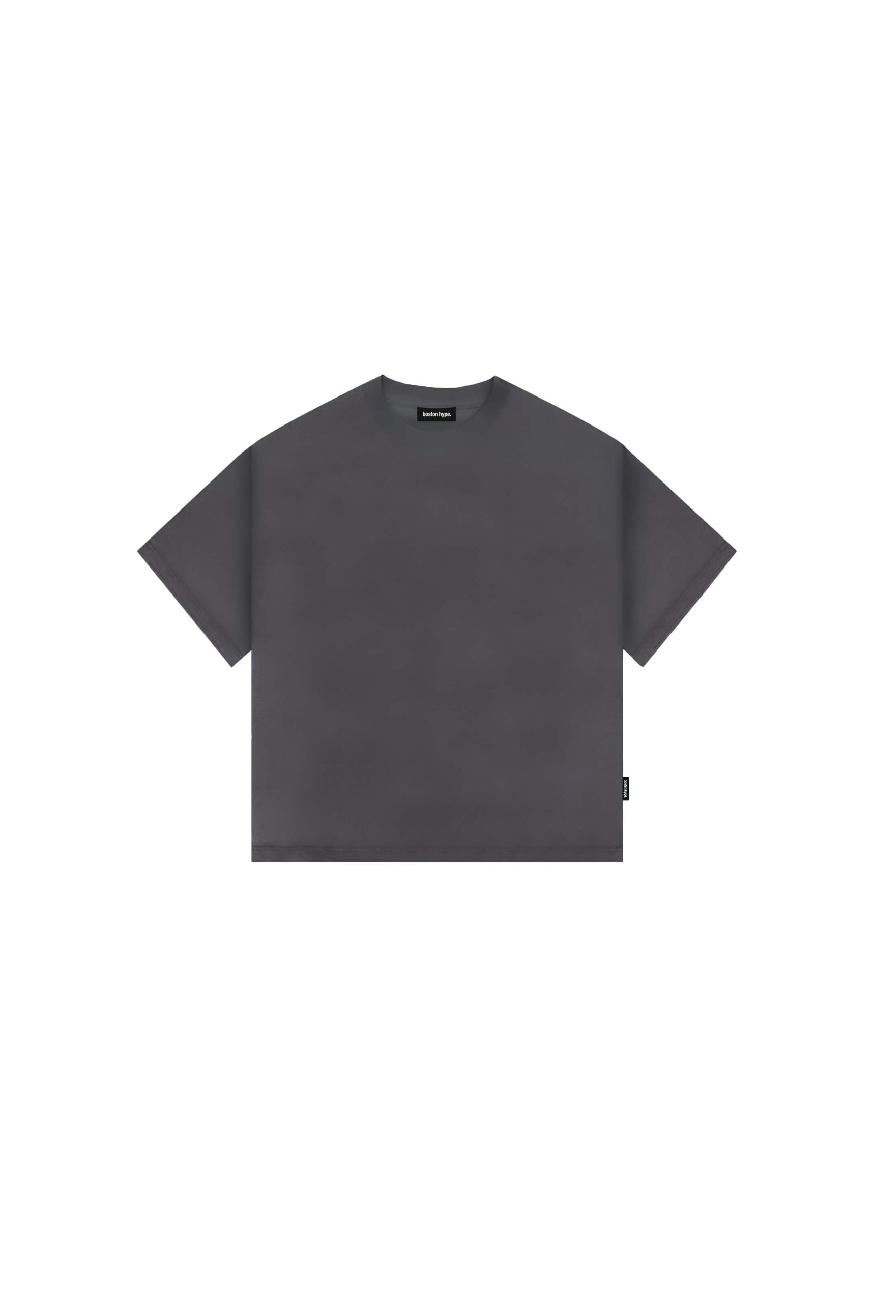 Remera Boxy Gris Oscuro