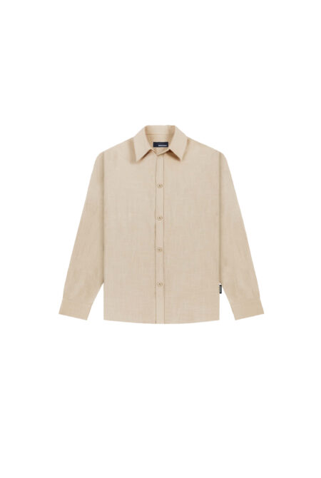 Camisa Oversized Lino Off White