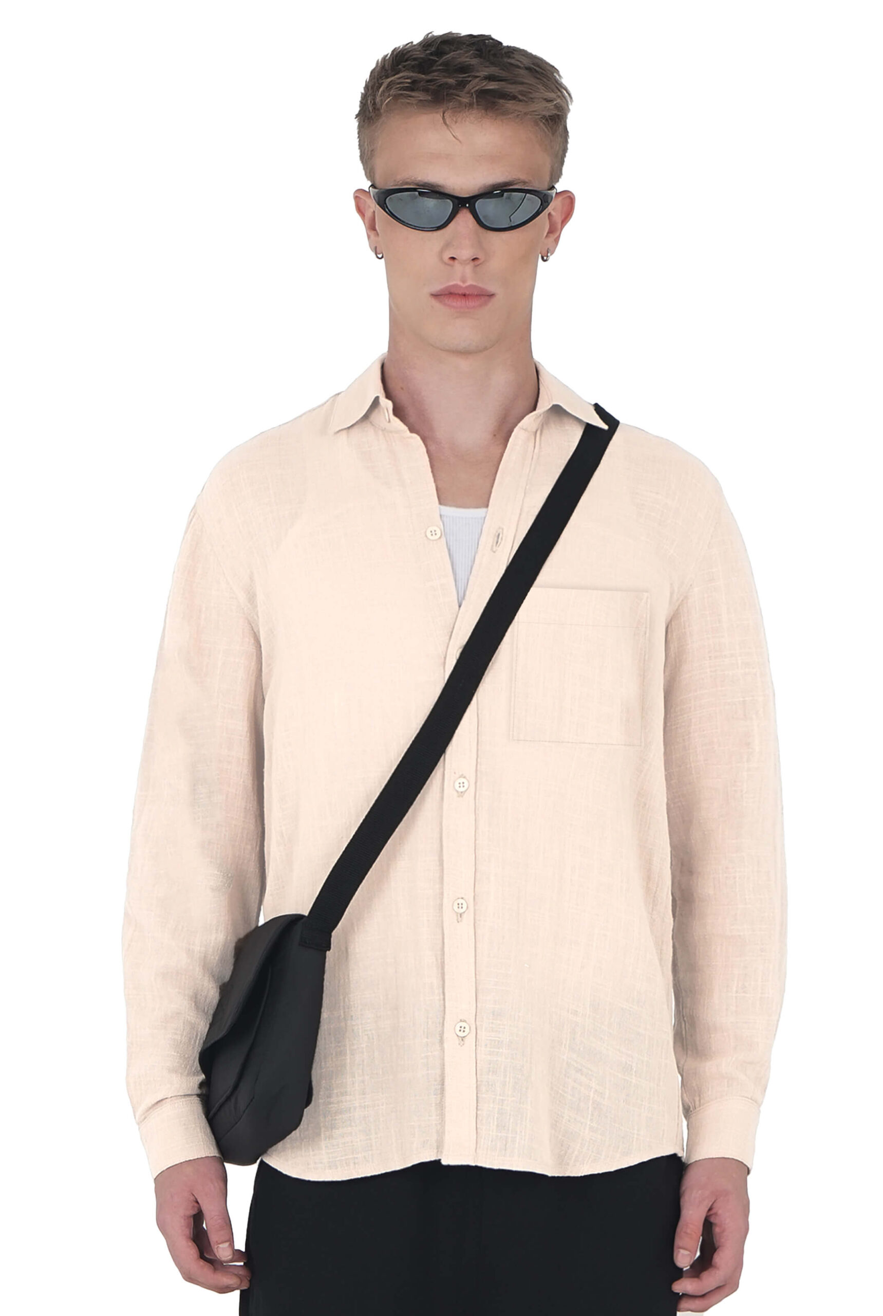 Imagen 2 de Camisa Oversized Lino Off White