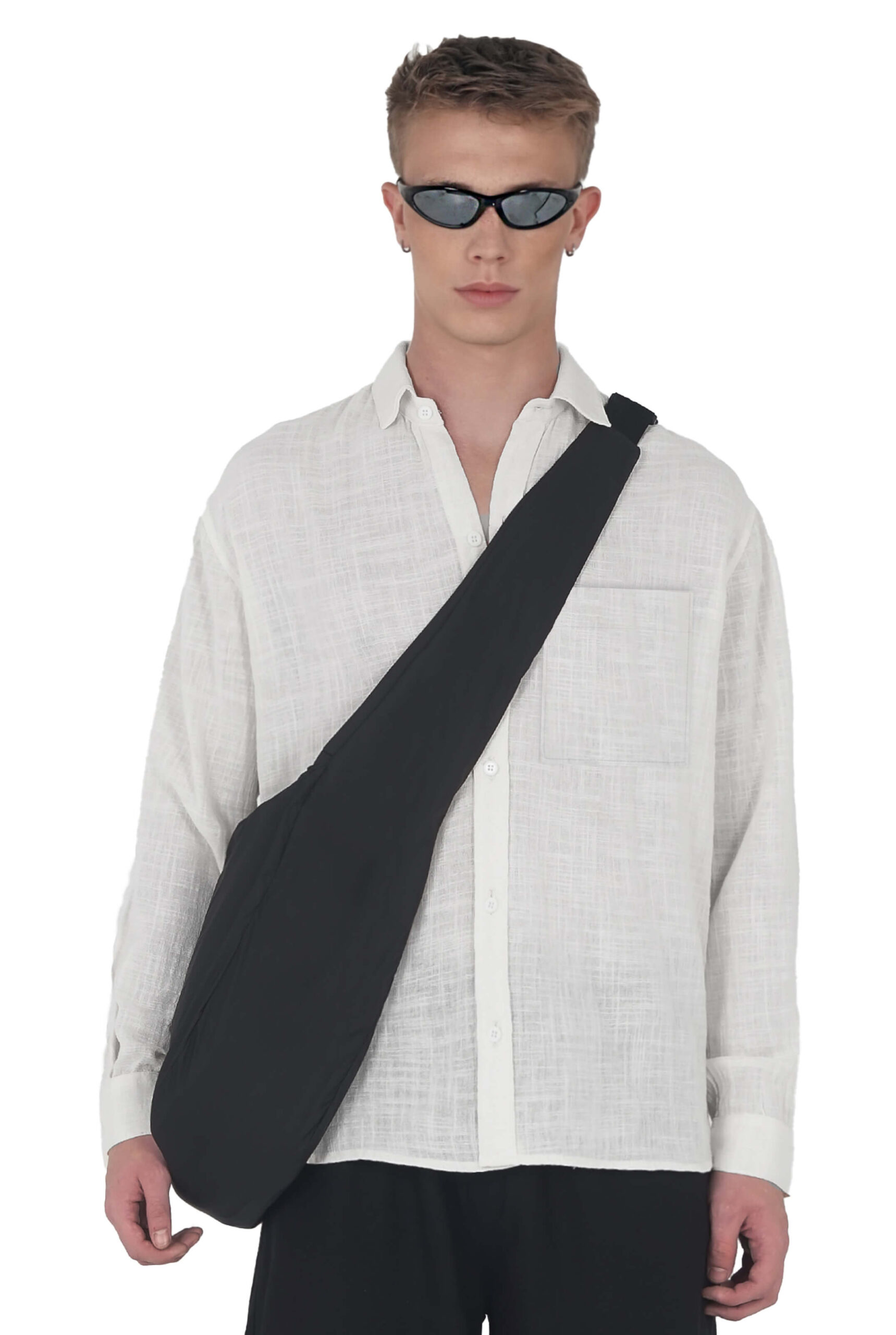Imagen 2 de Camisa Oversized Lino Blanca