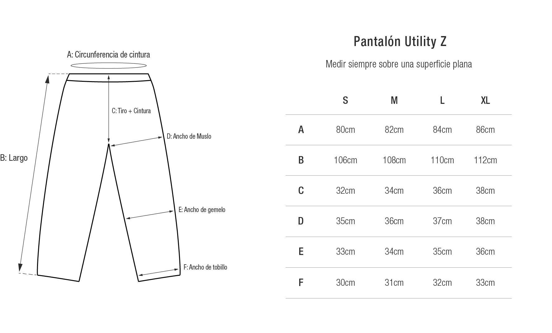 Tabla de talles