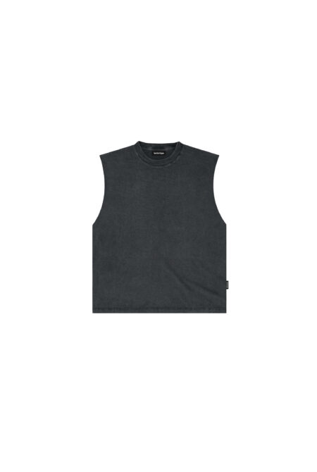Remera sin Mangas Boxy Acid Wash