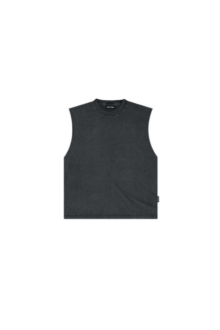Remera sin Mangas Boxy Acid Wash