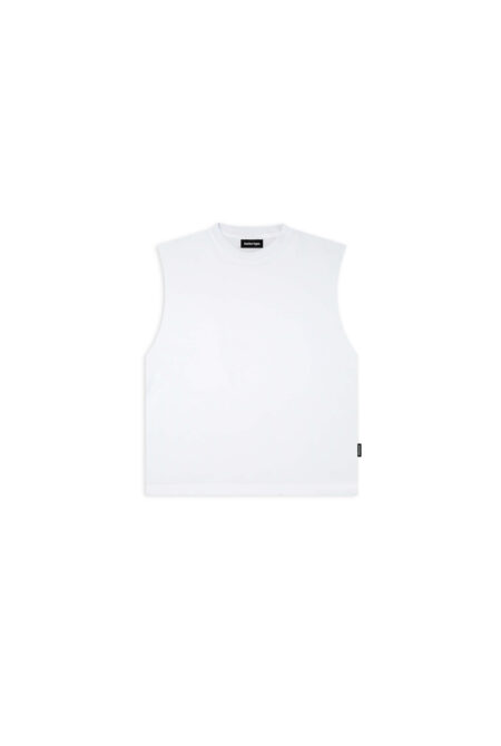 Remera Sin Mangas Boxy Blanca