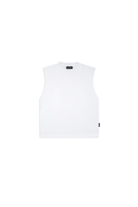 Remera Sin Mangas Boxy Blanca