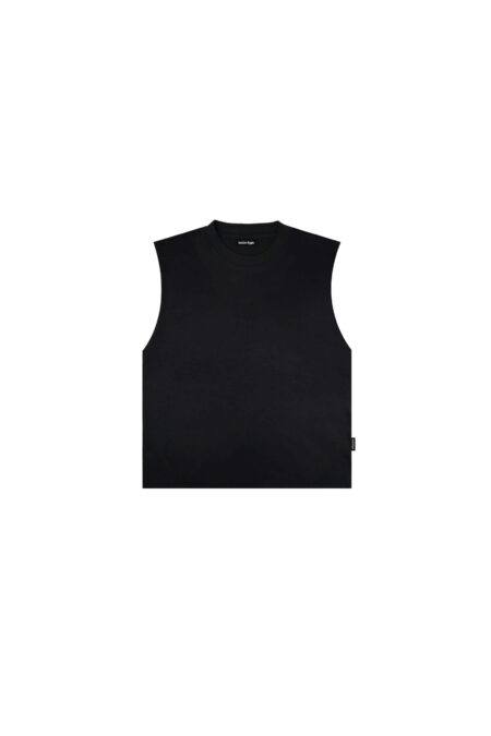 Remera Sin Mangas Boxy Negra
