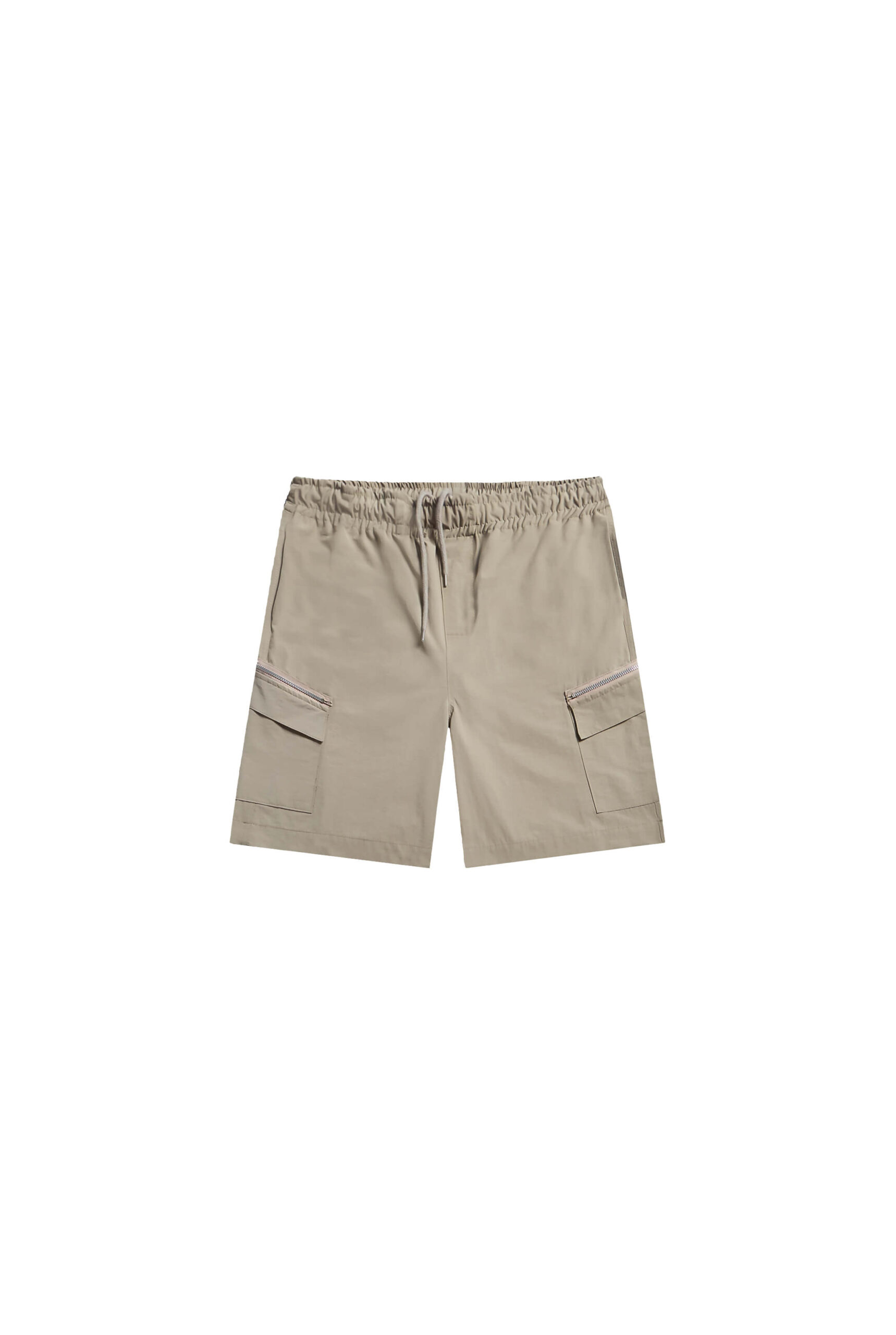 Track Short Cargo Cierres Beige