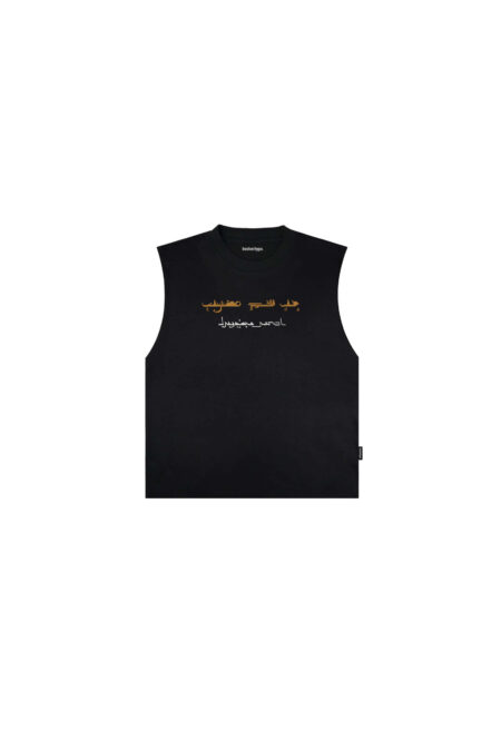 Remera sin Mangas Negra Tariq