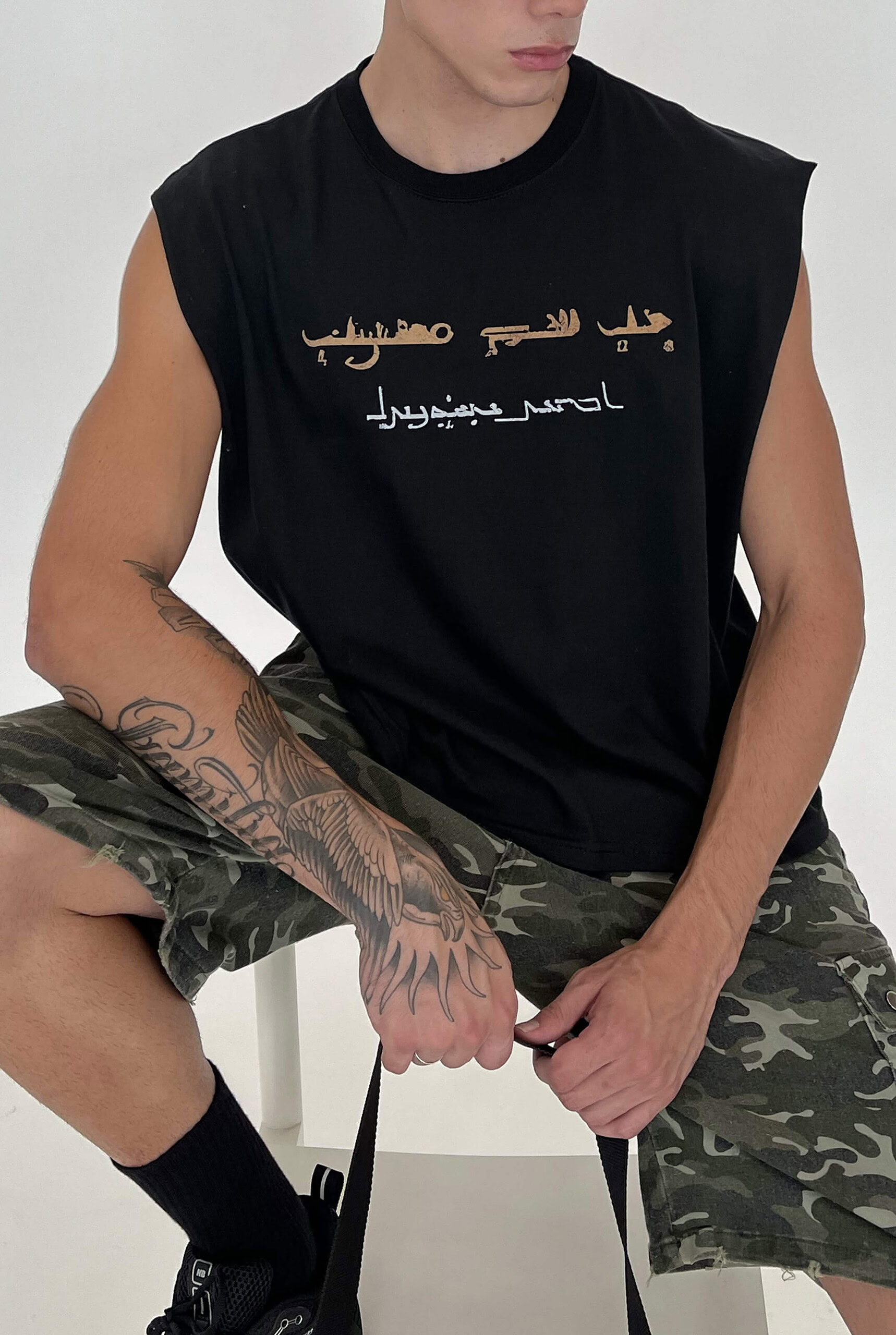 Imagen 2 de Remera sin Mangas Negra Tariq