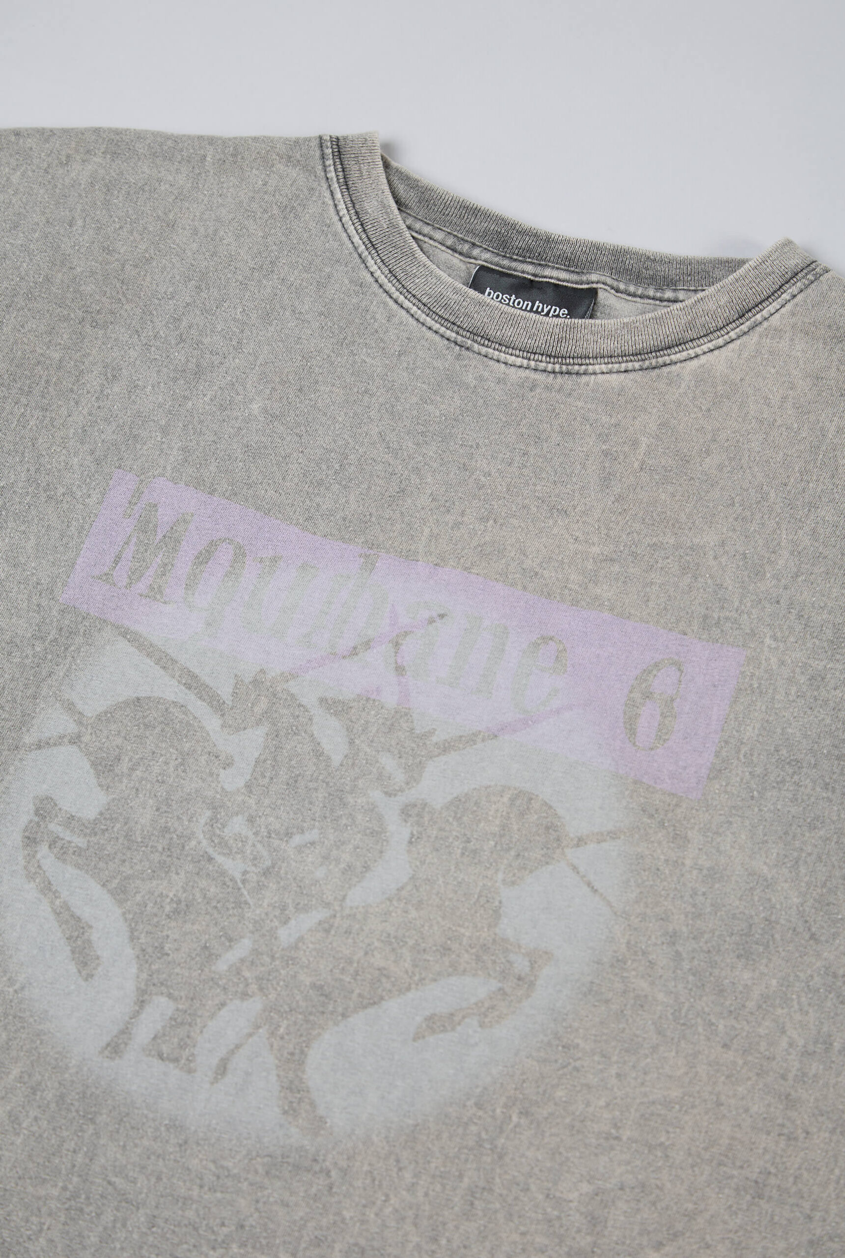 Imagen 5 de Remera sin Mangas Boxy Caballo Gris Claro Wash