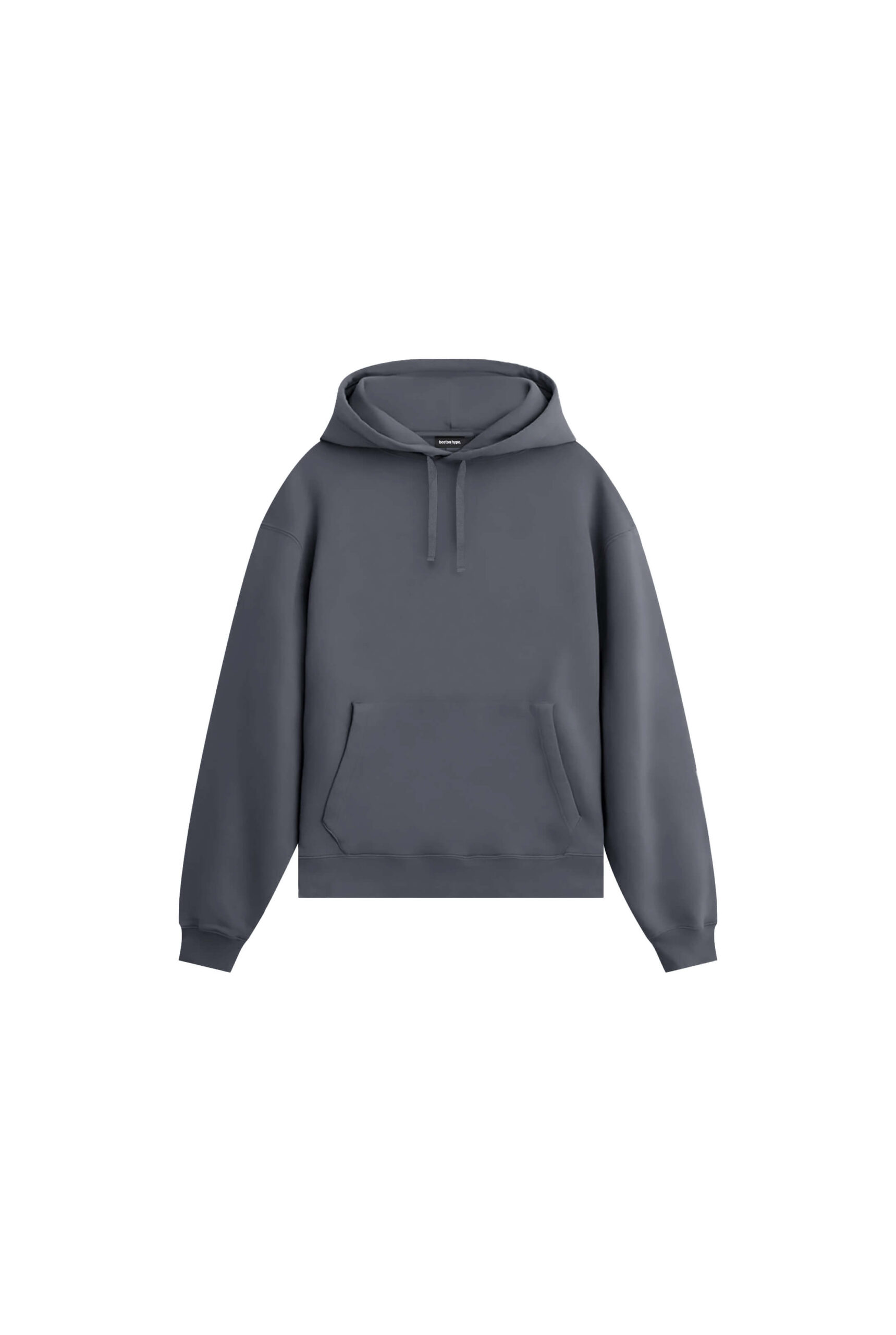 Hoodie Boxy Gris Acero