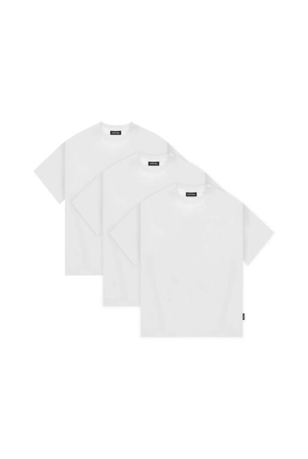 Pack x3 Remera Boxy Blanca