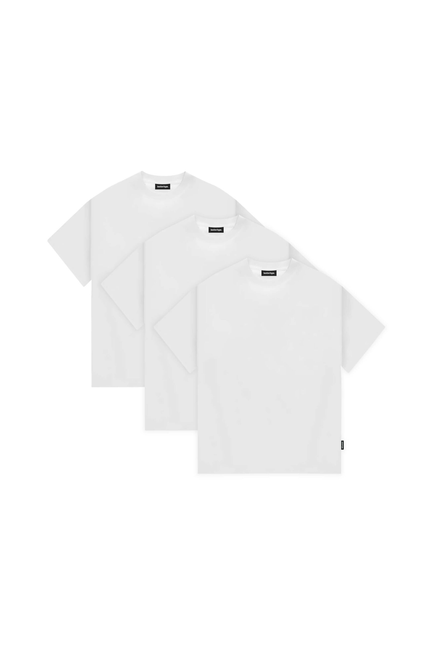 Pack x3 Remera Boxy Blanca