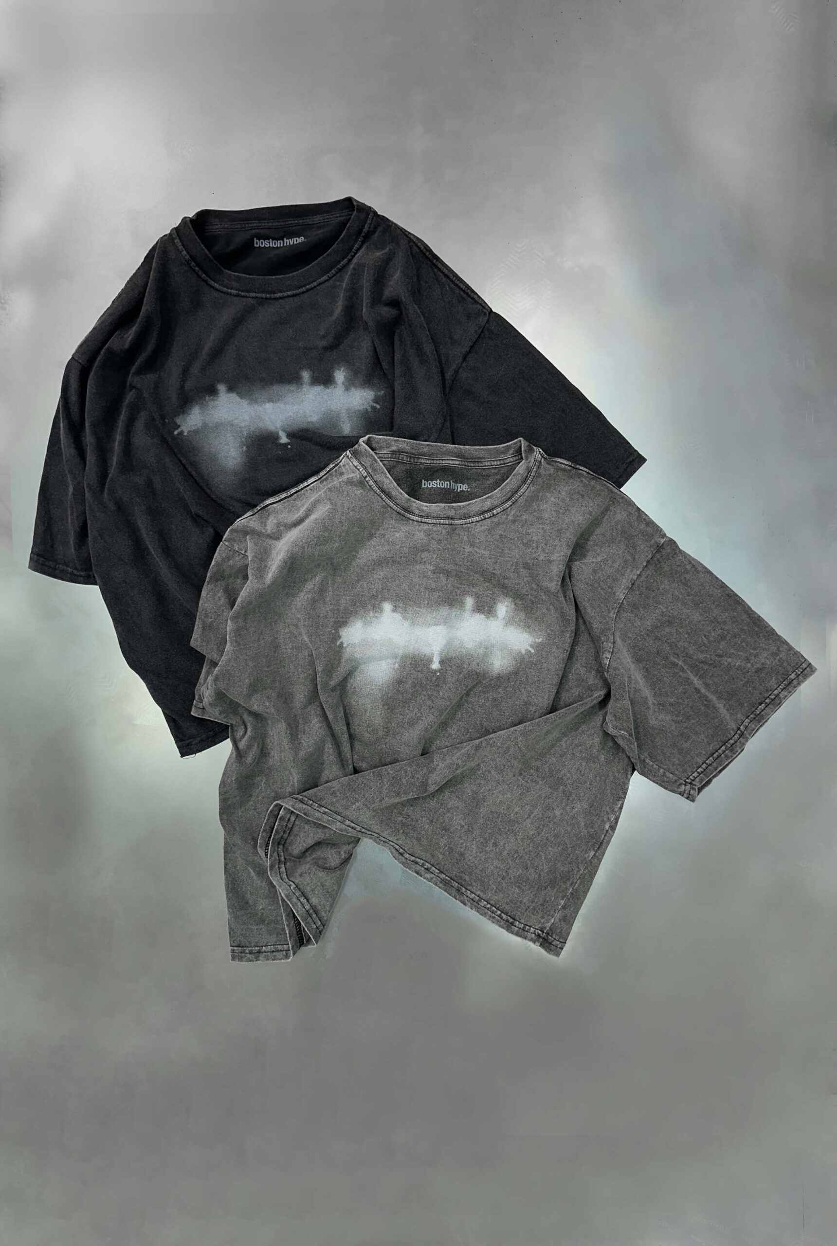 Imagen 5 de Remera Boxy Hazy Negro Acid Wash