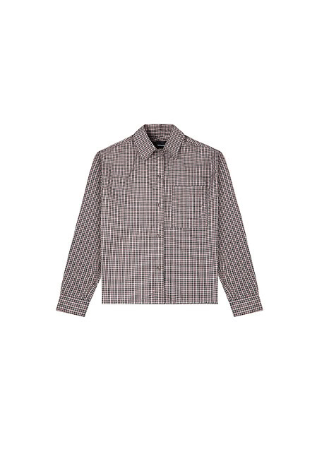 Camisa Boxy Azul Naranja