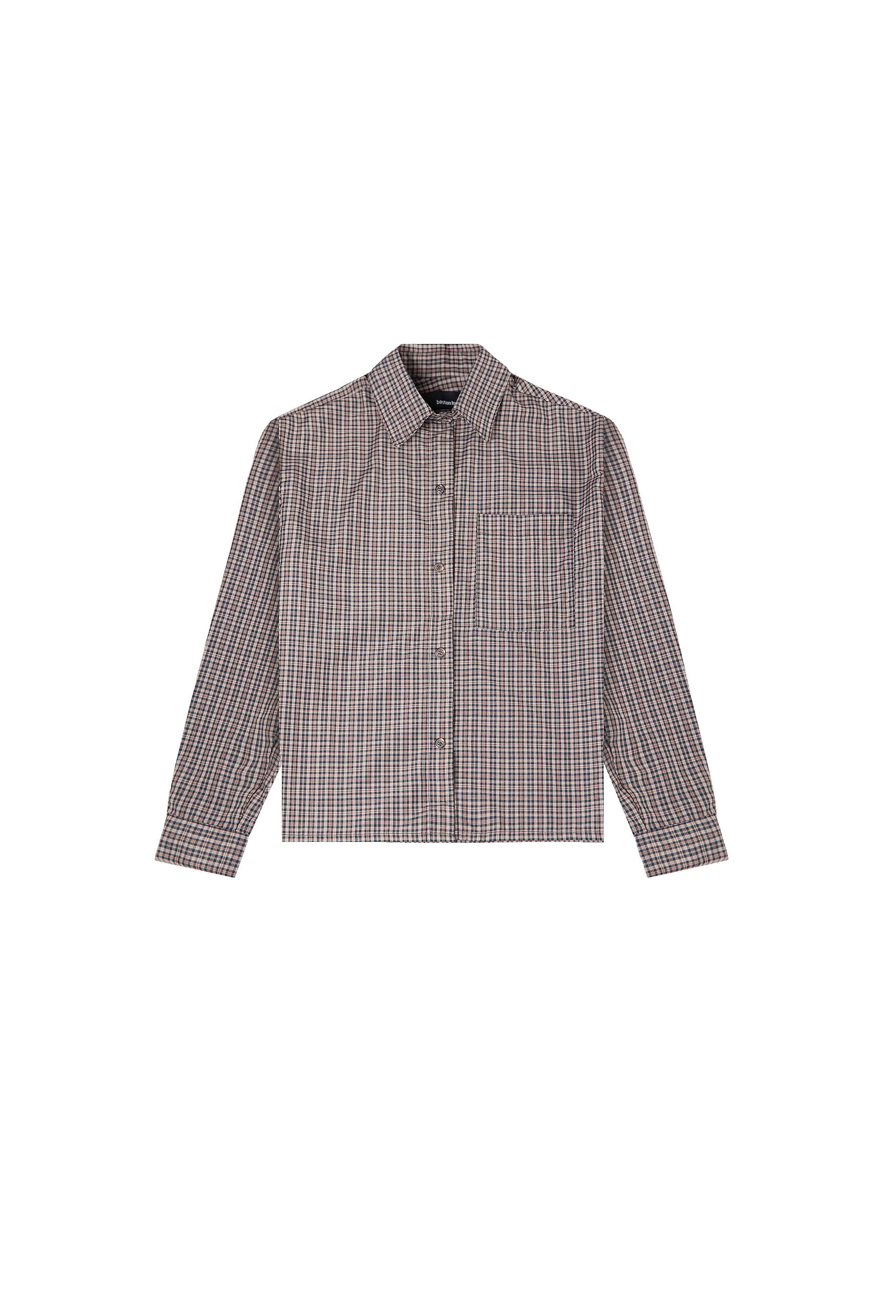 Camisa Boxy Azul Naranja