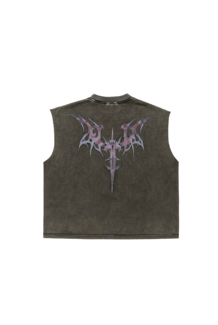 Remera sin Mangas Acid Gris Intermedio Zarpa