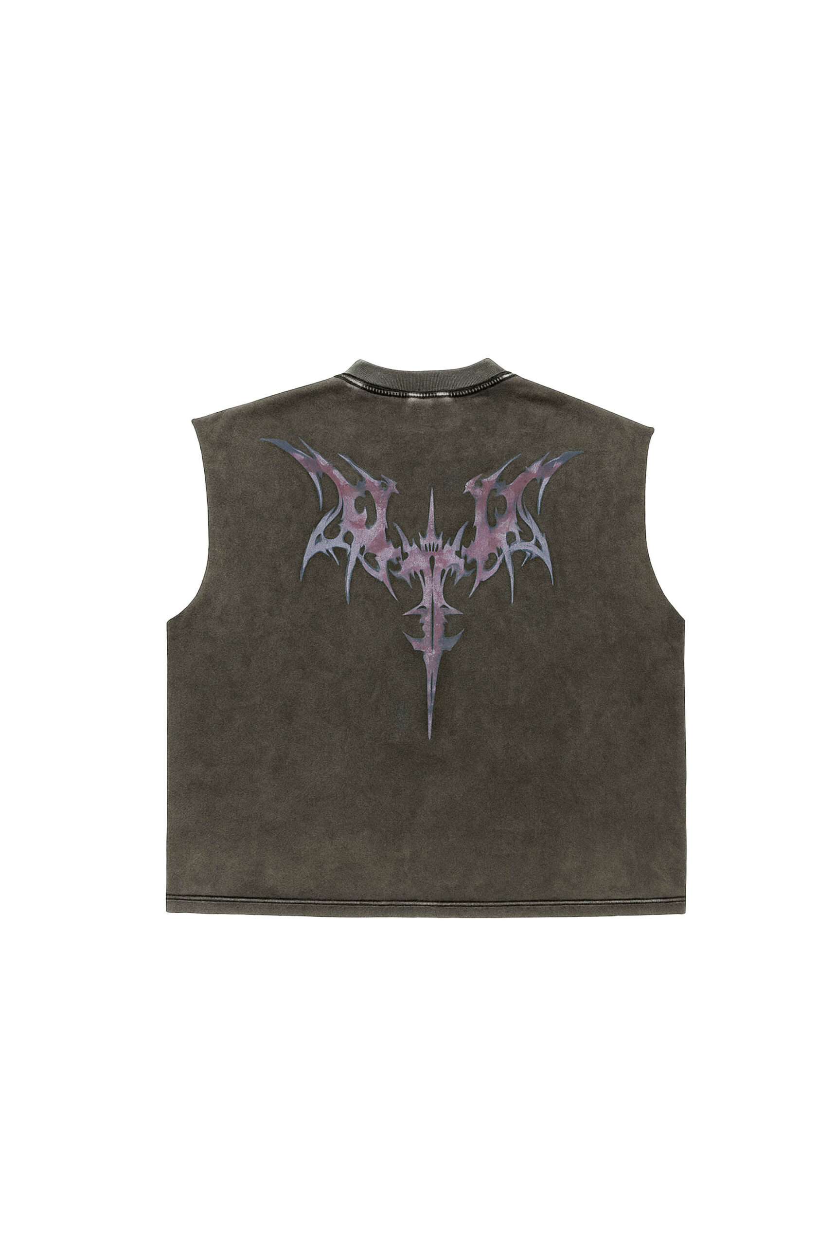 Remera sin Mangas Acid Gris Intermedio Zarpa