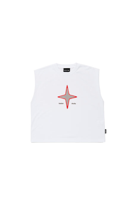 Remera sin Mangas Blanca Star