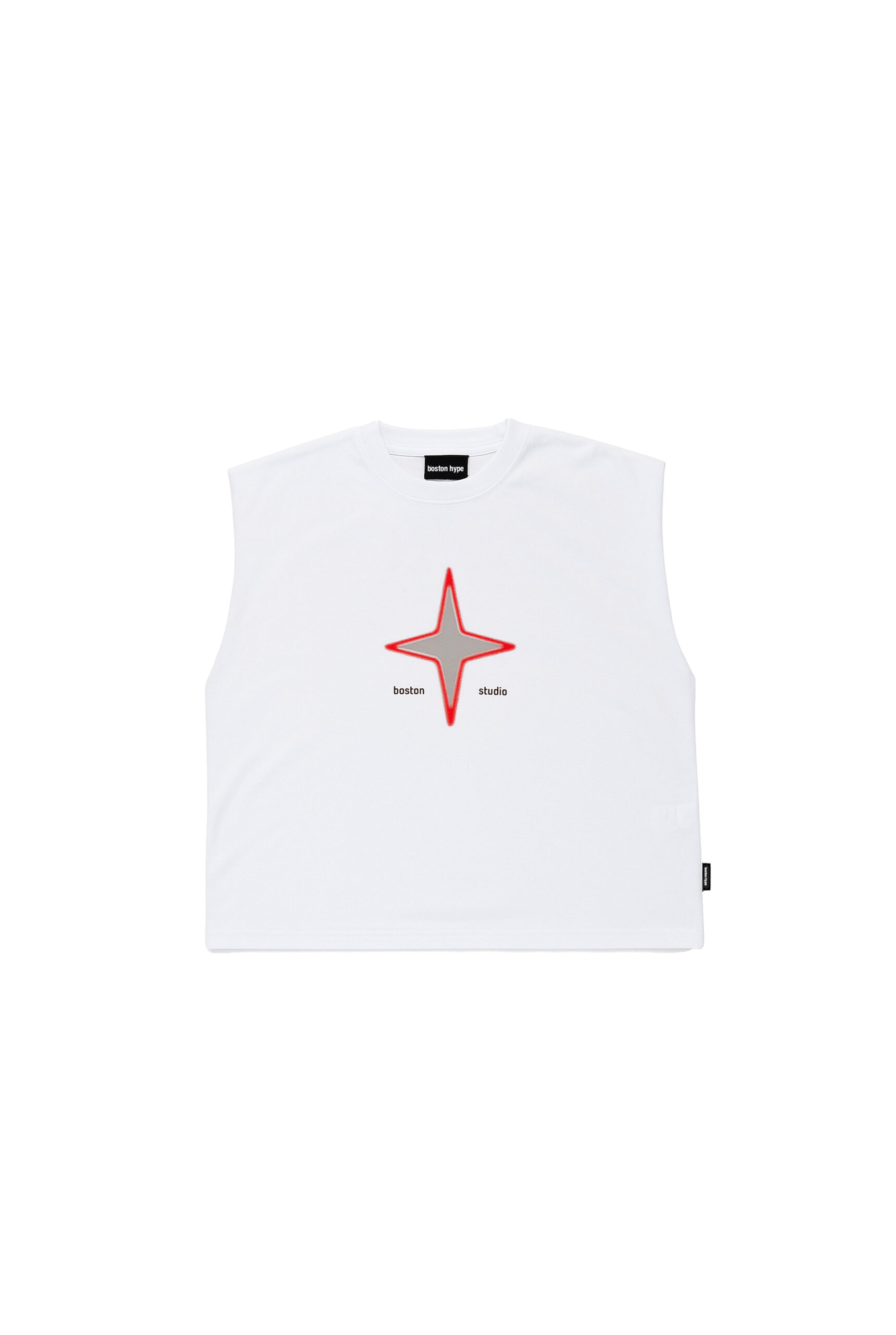 Remera sin Mangas Blanca Star