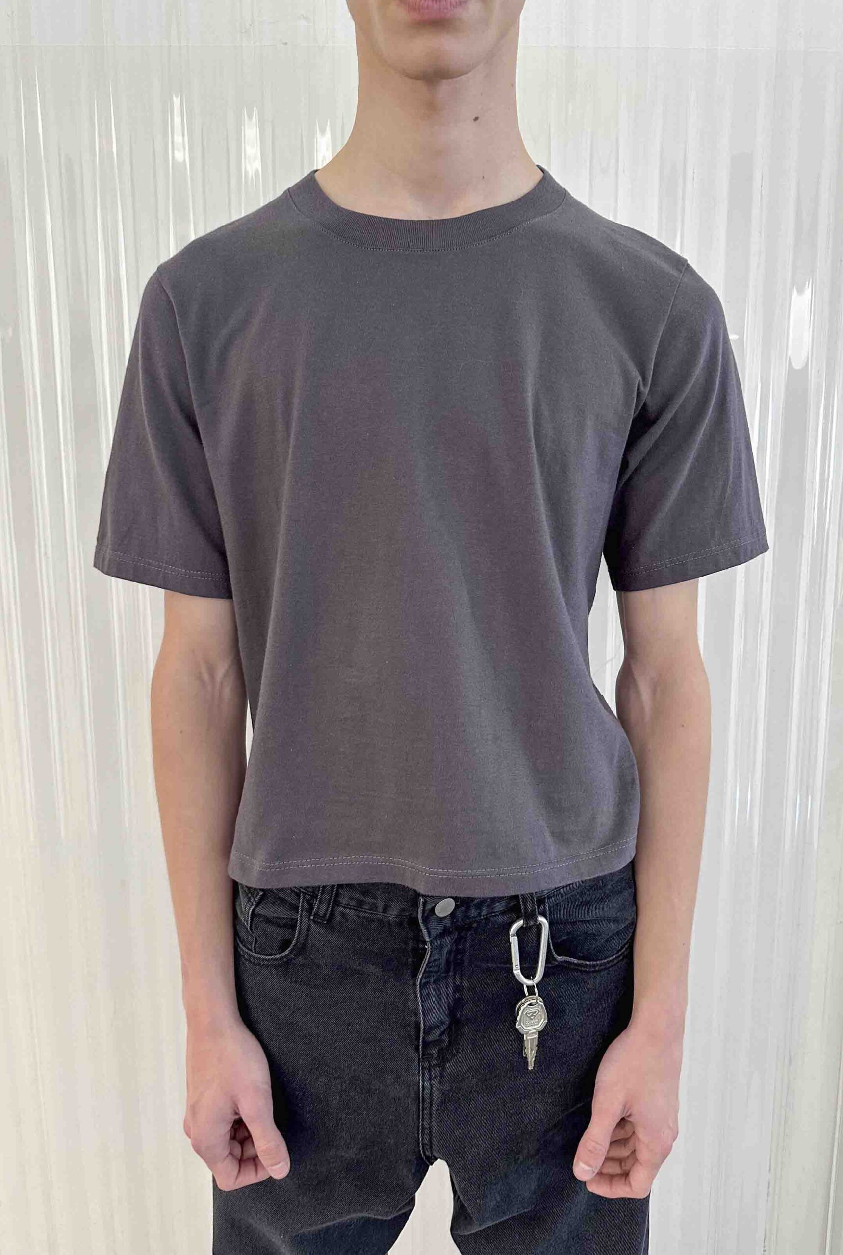 Imagen 3 de Remera Regular Fit Croped Acero Liso
