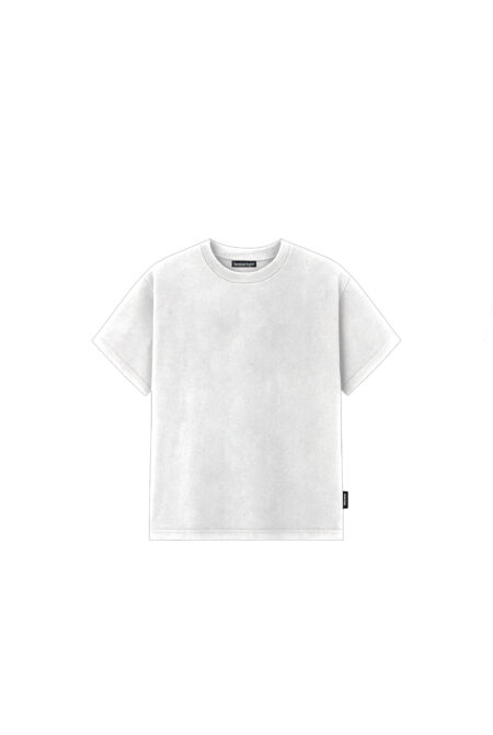 Remera Regular Fit Cropped Blanca Liso