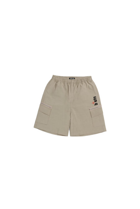 Parachute Track Short Beige C/Cierre Logo