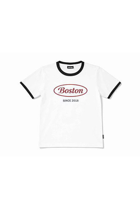 Remera Regular Fit Cropped Blanco Vintage