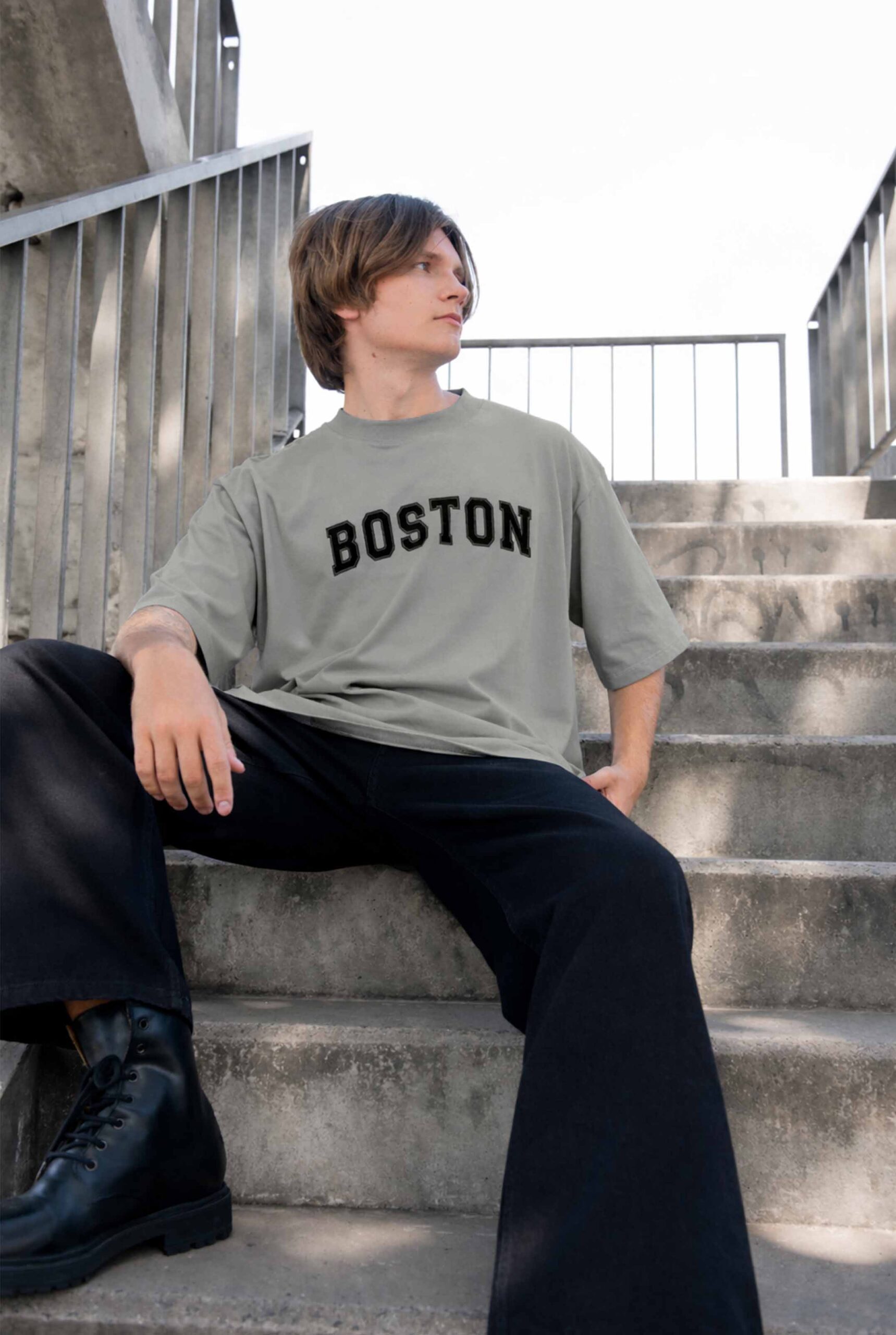 Imagen 3 de Remera Over Verde Boston