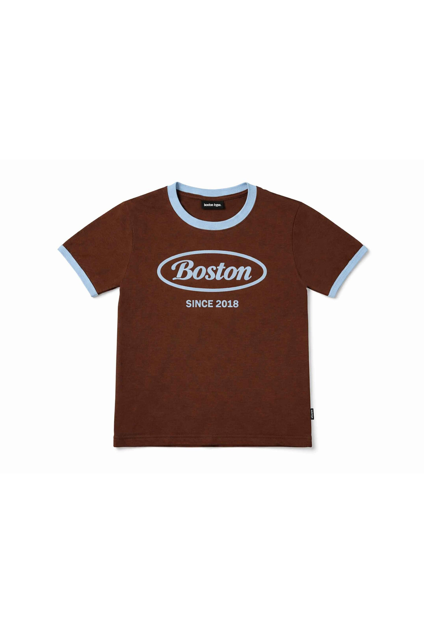Remera Regular Fit Cropped Marron Vintage