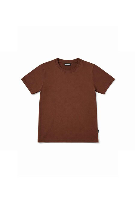 Remera Regular Fit Cropped Marron