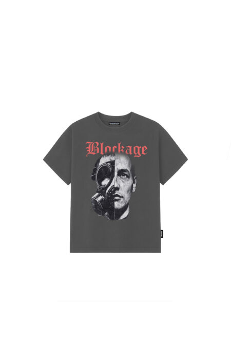 Remera Crooped Gris Blockage