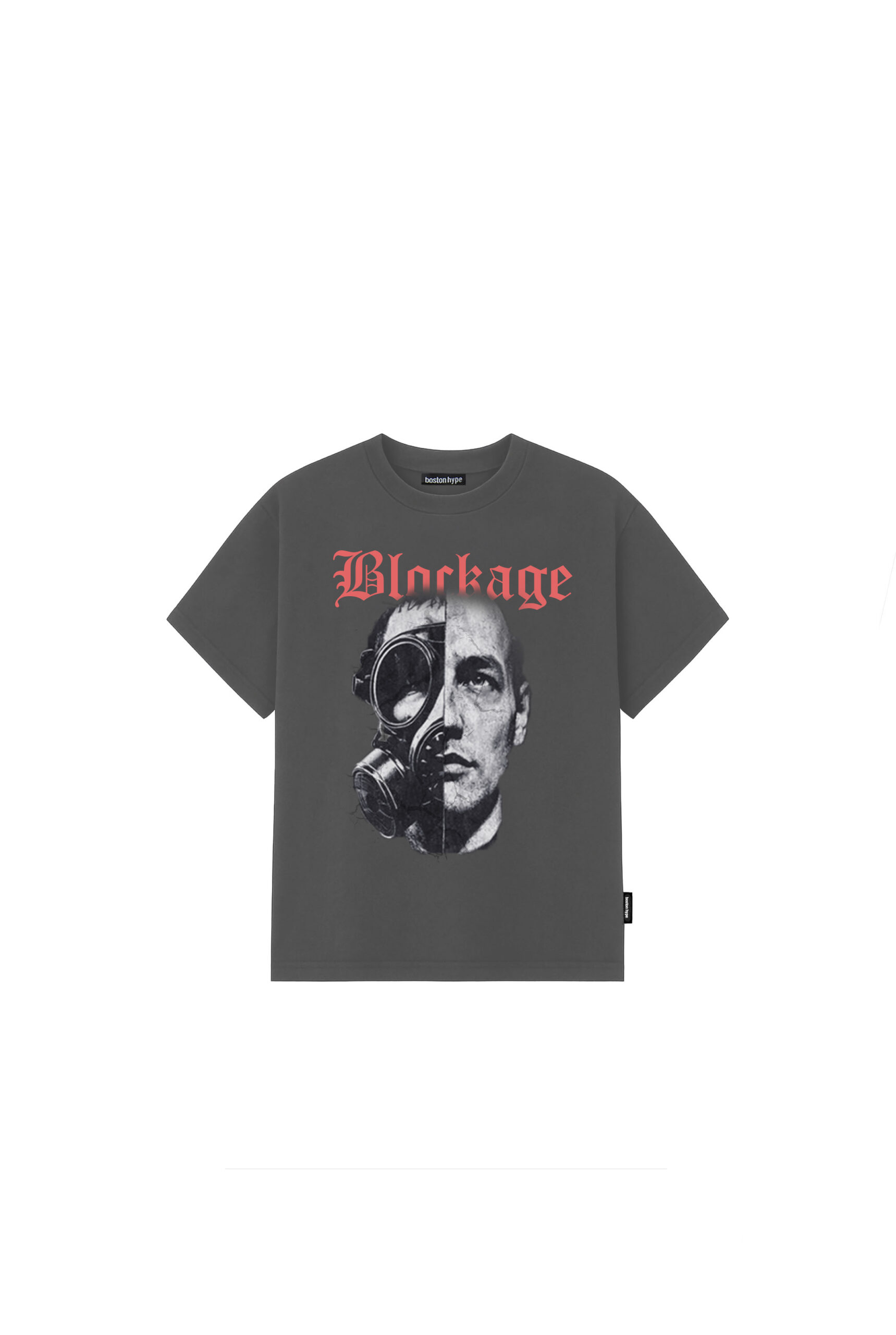 Remera Crooped Gris Blockage