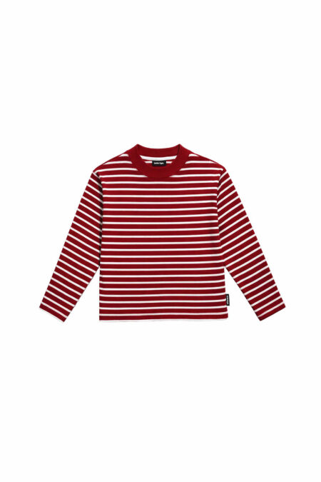 Remera Manga Larga Boxy Raya bordo