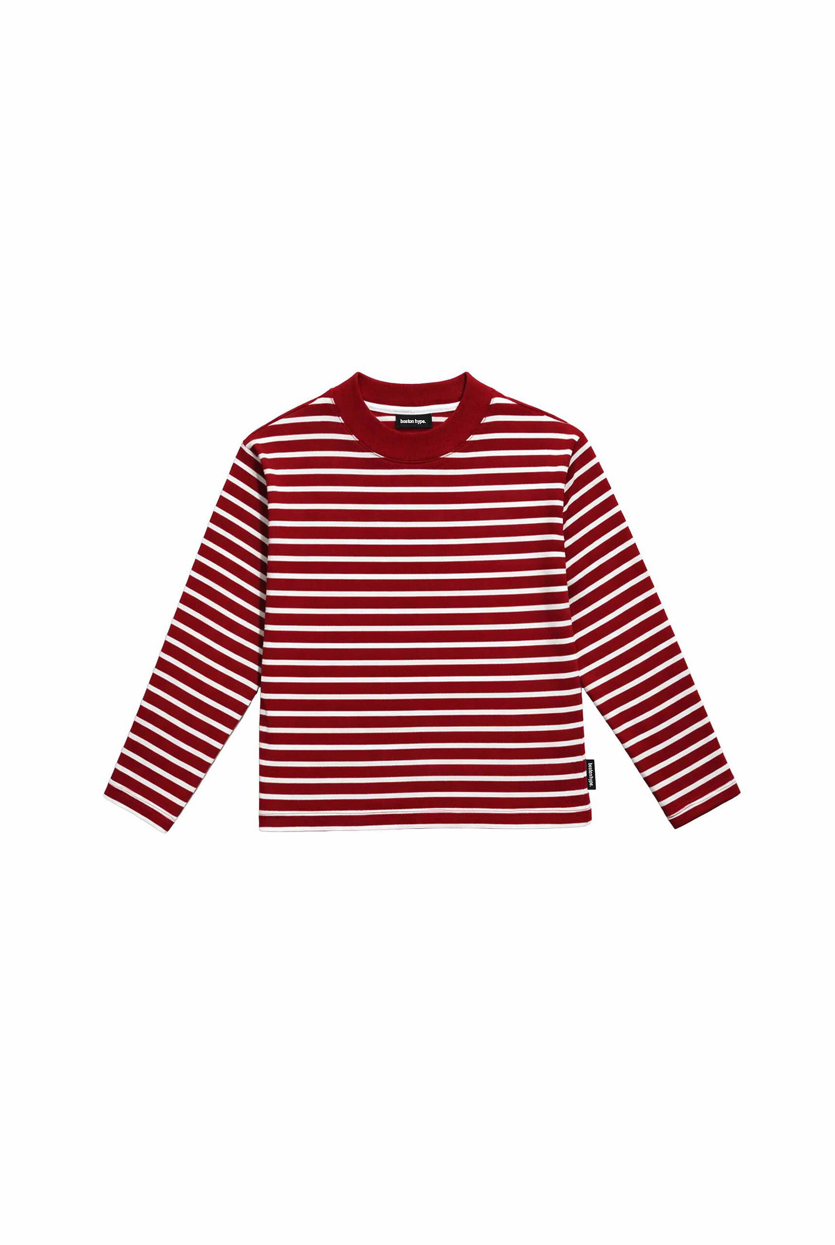 Remera Manga Larga Boxy Raya bordo