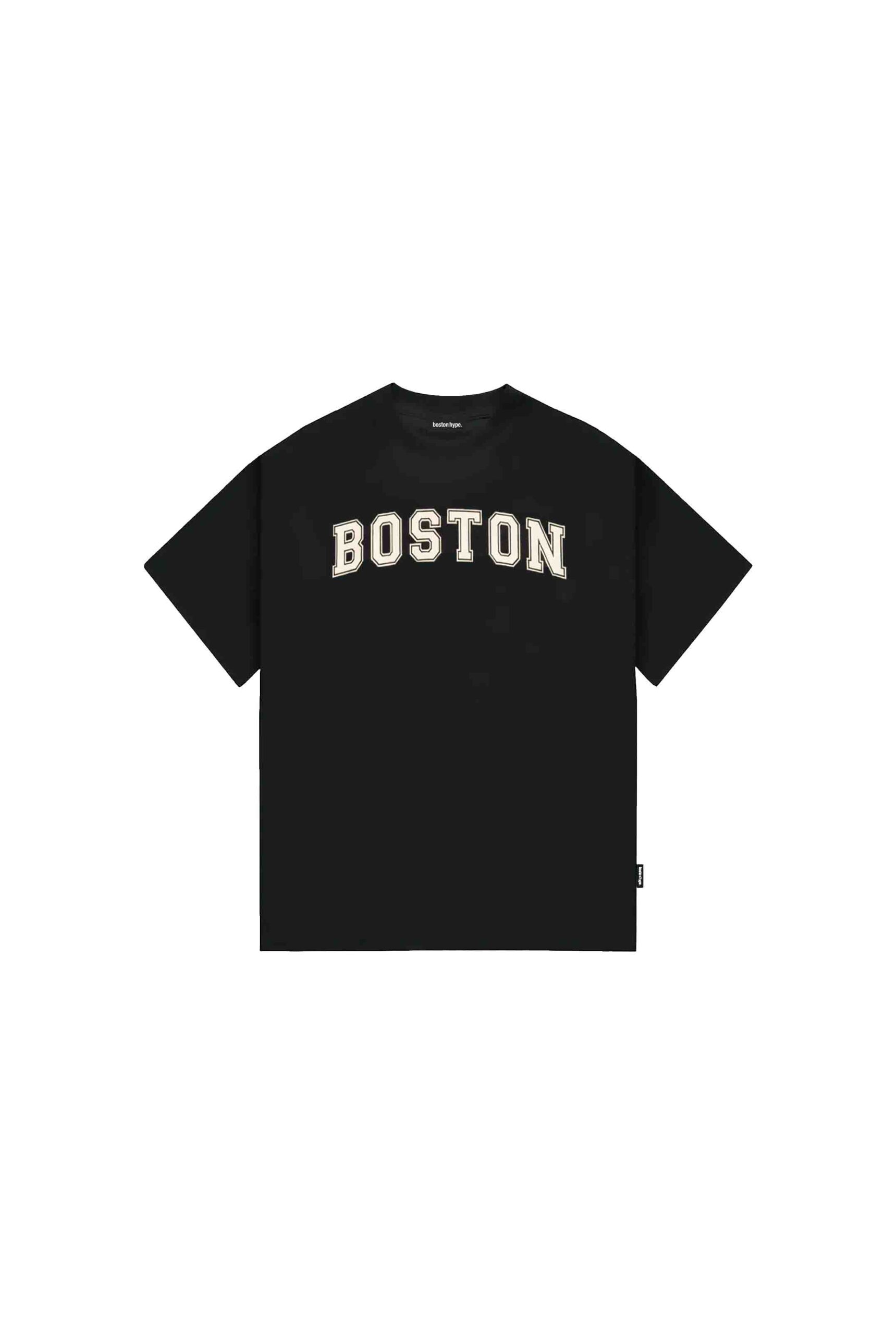 Remera Over Negra Boston