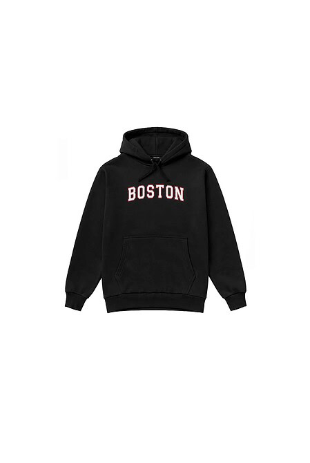 Hoodie Boxy Negro Logo
