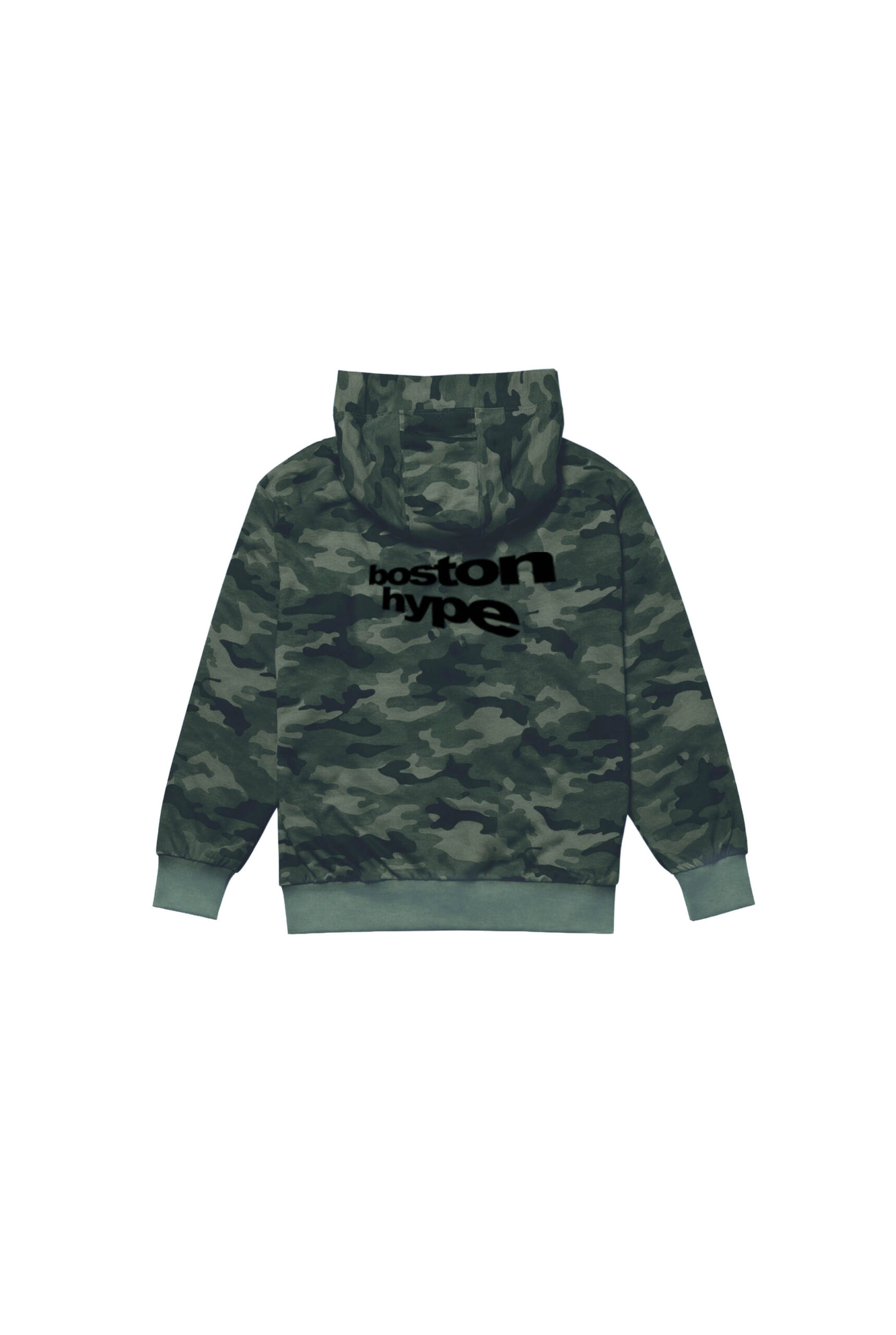 Imagen 3 de Zip Up Camo Verde Boston Negro