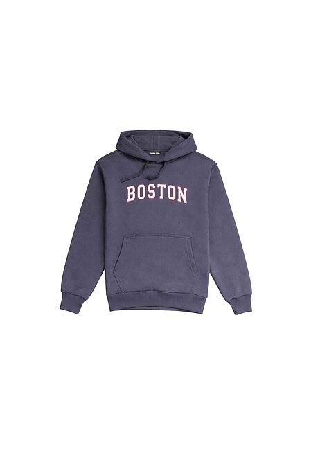Hoodie Boxy Gris Acero Logo