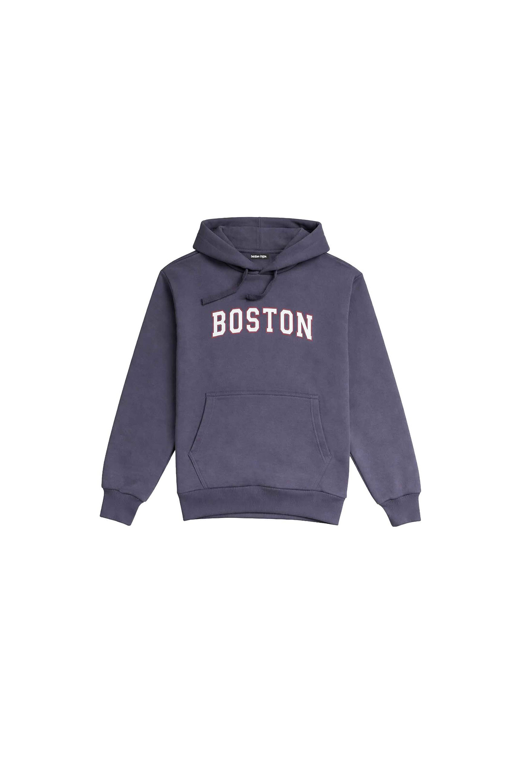 Hoodie Boxy Gris Acero Logo
