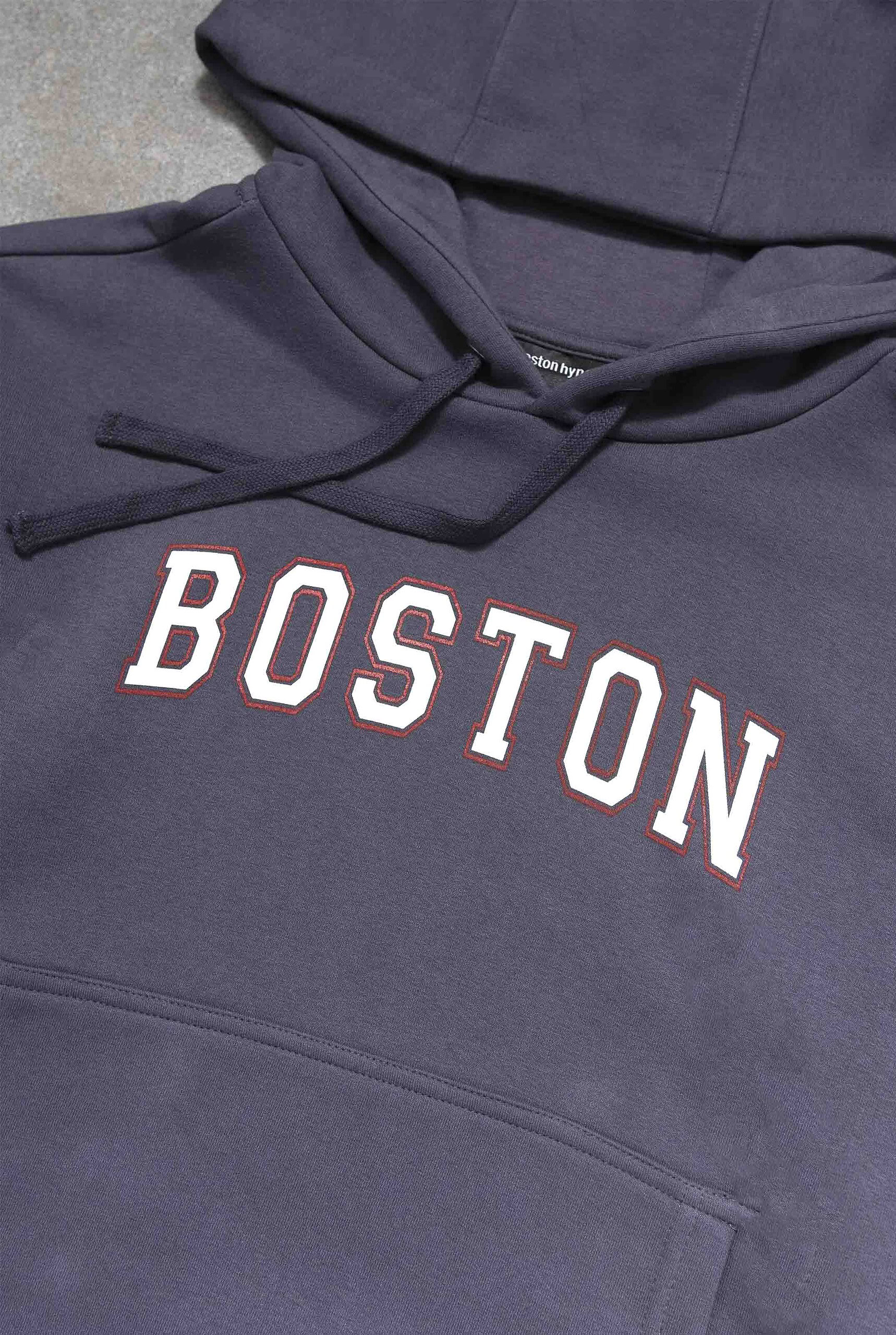 Imagen 3 de Hoodie Boxy Gris Acero Logo