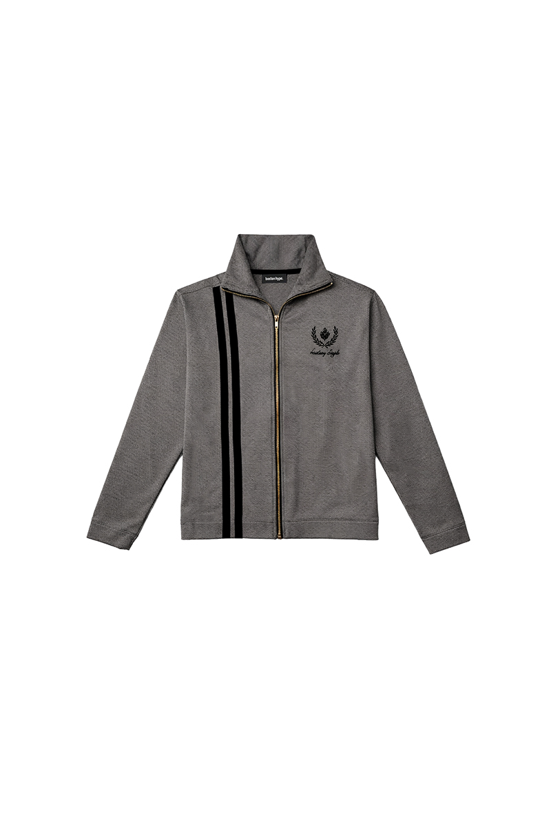 Zip Up Knit Gris Line