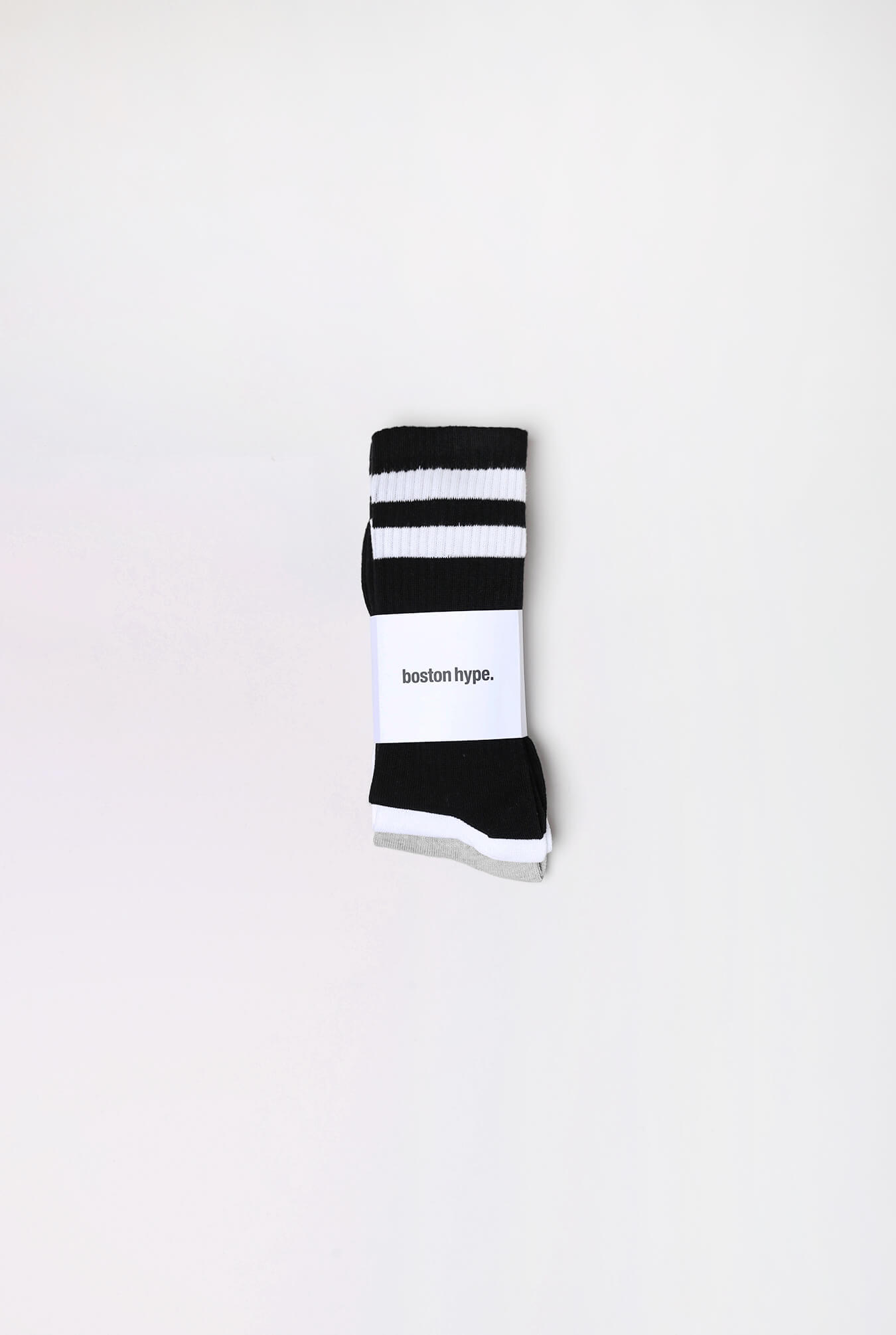Imagen 2 de Pack x3 Sporty Socks Negro Melange Blanca