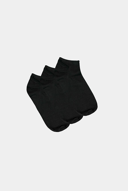 Pack x3 Ankle Socks Negras
