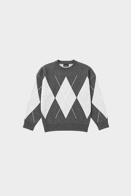 Sweater Rombos Gris