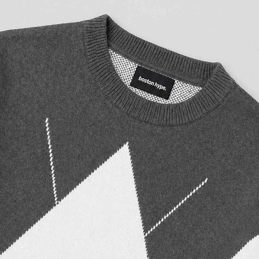 Imagen 4 de Sweater Rombos Gris