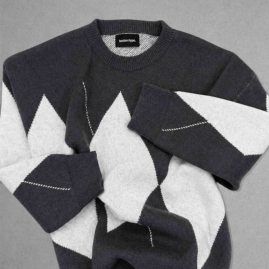 Imagen 6 de Sweater Rombos Gris